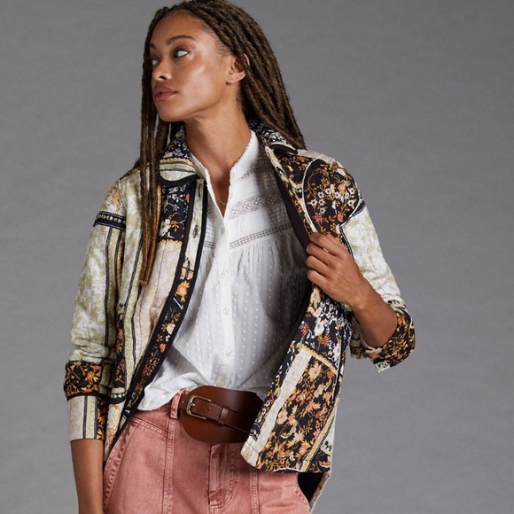 Anthropologie Multicolor Patchwork Jacket - Picture 3 of 10